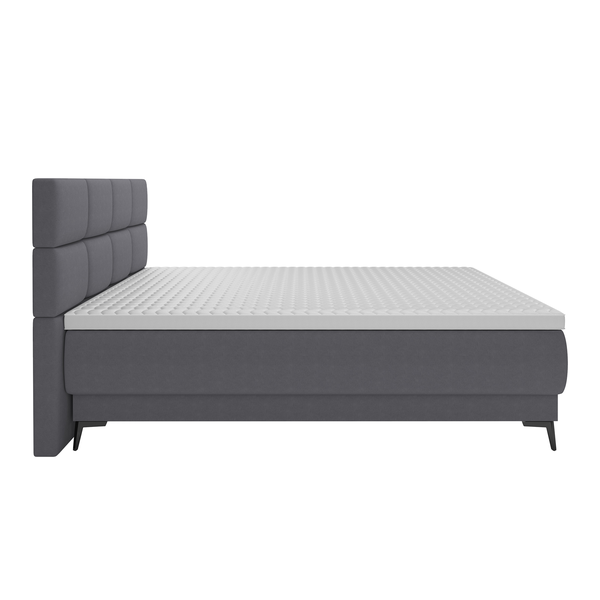 Boxspringová posteľ, 160x200, sivá, OPTIMA B