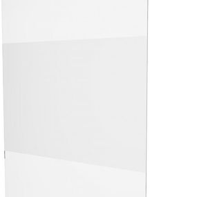 MEXEN/S - KIOTO samostatne stojaca sprchová zástena 120 x 200 cm, transparent/dekor 8 mm, biela 800-120-002-20-35