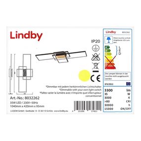 Lindby - LED Stmievateľný prisadený luster EMILJAN LED/35W/230V