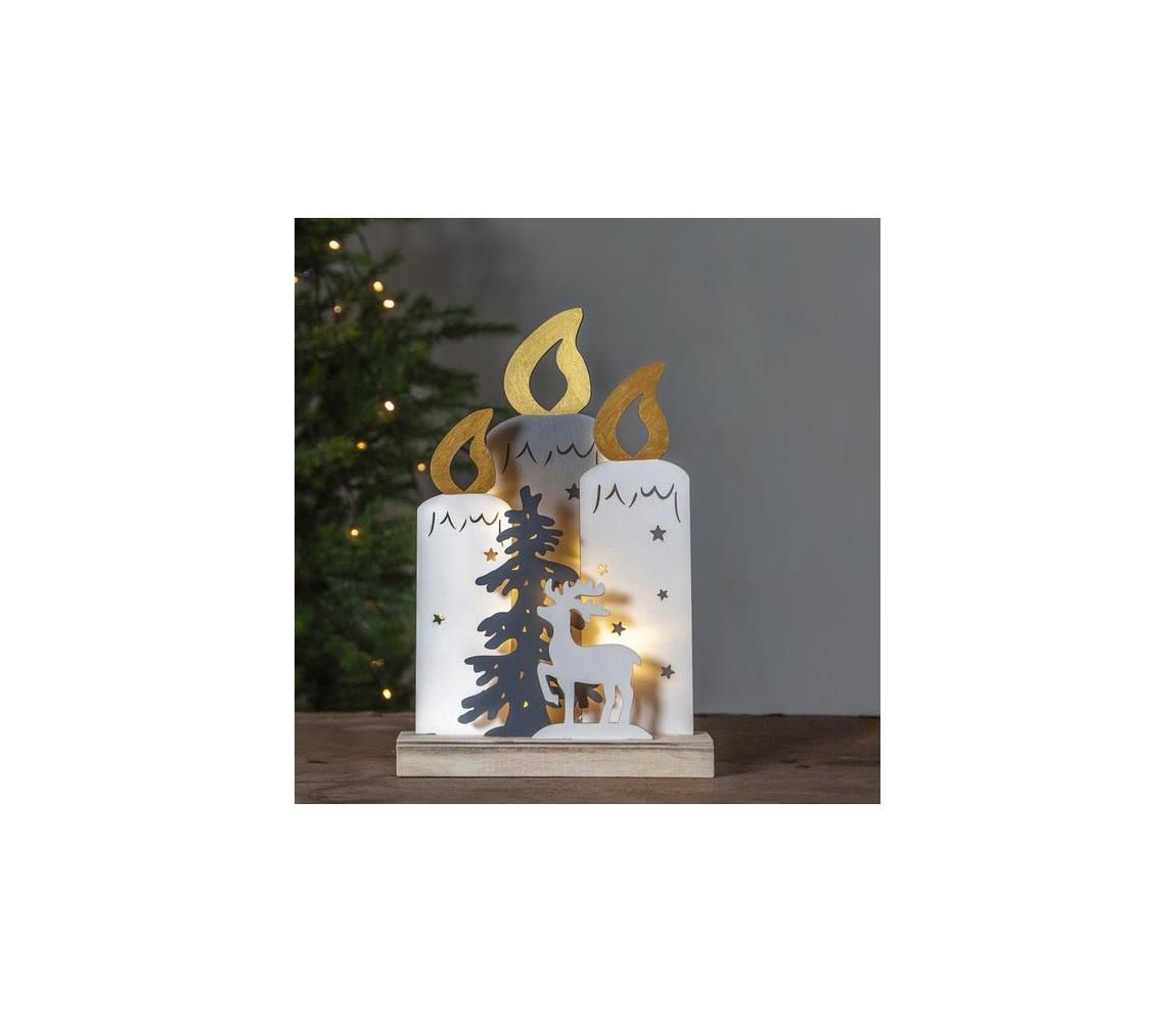 Eglo 411289 - LED Vianočná dekorácia FAUNA 10xLED/0,03W/2xAA