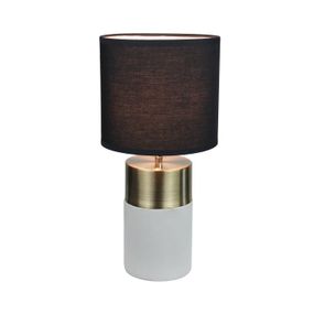 Stolná lampa Qenny Typ 20 - čierna / svetlosivá