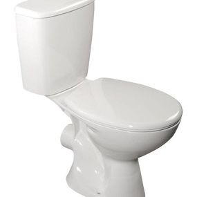 AQUALINE - JUAN WC kombi misa s nádržkou vrátane splachovacej súpravy, zadný odpad, biela LC2154