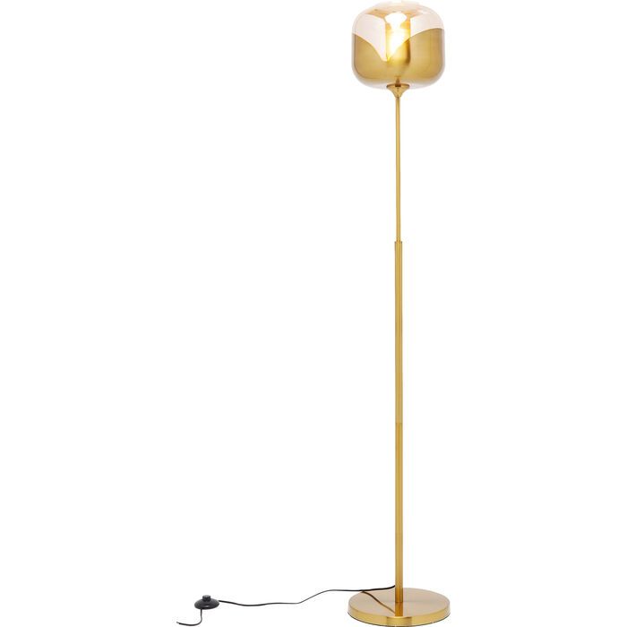 Kare Design Stojaca lampa Golden Goblet Ball - zlatá