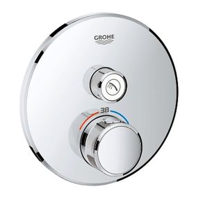 Grohe Grohtherm Smart Control - podomietkový termostat na jeden spotrebič, okrúhly tvar, chróm, 29118000