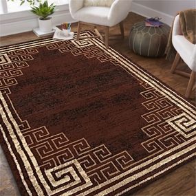 DomTextilu Kvalitný hnedý koberec do obývačky 40349-185073