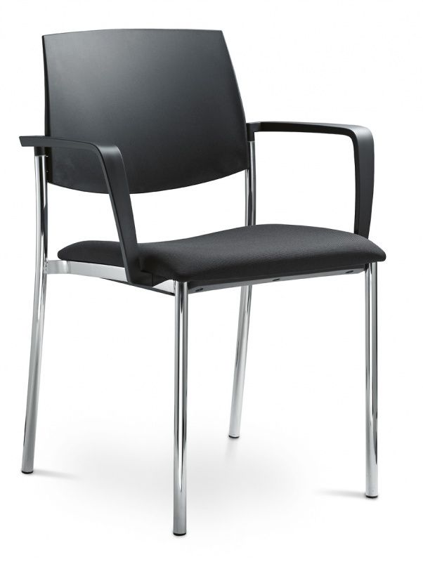 LD SEATING Konferenčná stolička SEANCE ART 190-N1 BR-N1, kostra čierna