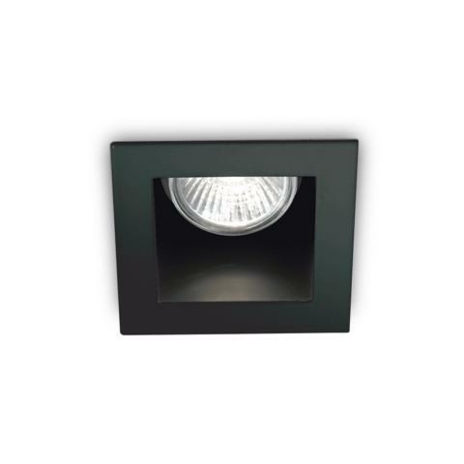 Zápustné bodové svítidlo Ideal Lux Funky Nero 243849 GU10 1x50W IP20 hranaté černé