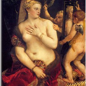 Tizian obraz - Venuša pred zrkadlom zs18343
