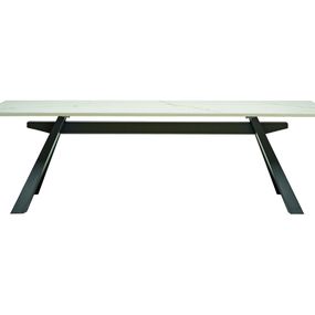 MIDJ - Jedálenský stôl ZEUS, sklo/drevo