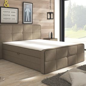 Manželská posteľ Boxspring 180 cm Paradise (s matracmi a úl. priestorom)