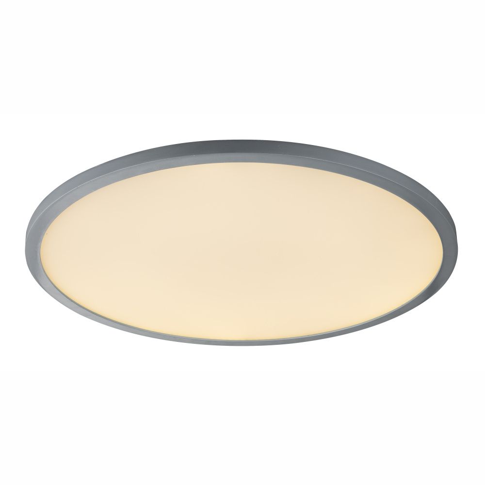 Stropné/nástenné svietidlo LED Sabi 41639-60 (strieborná + opál) (Stmievateľné)