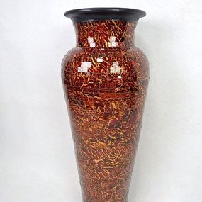 Váza DIVA  červená, keramika, 80 cm, ručná práca