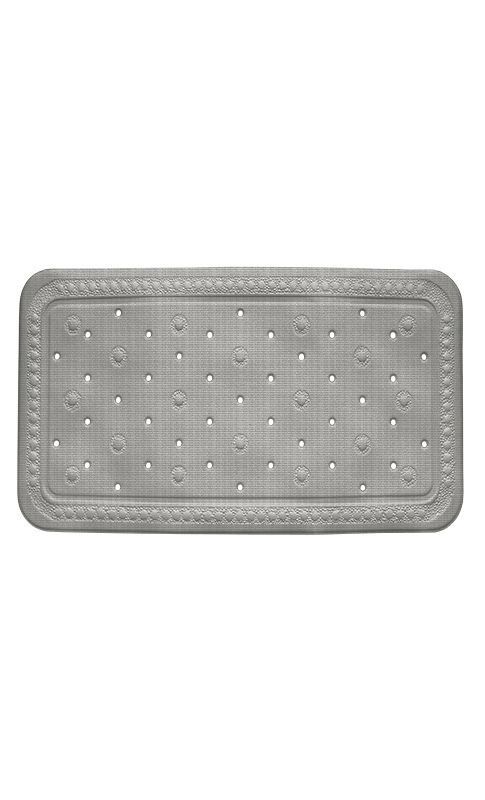 KELA Vanová podložka KRETA PVC šedá 72x36cm KL-22369