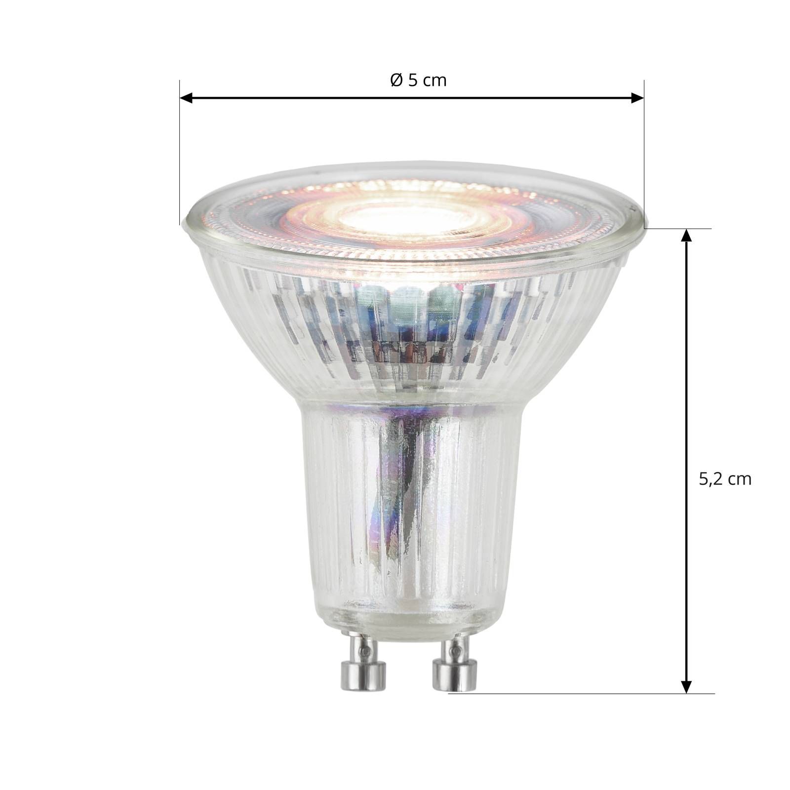 Arcchio LED reflektor GU10 4, 9W 3 000K 36° sklo, sklo, GU10, 4.5W, Energialuokka: F, P: 5.2 cm