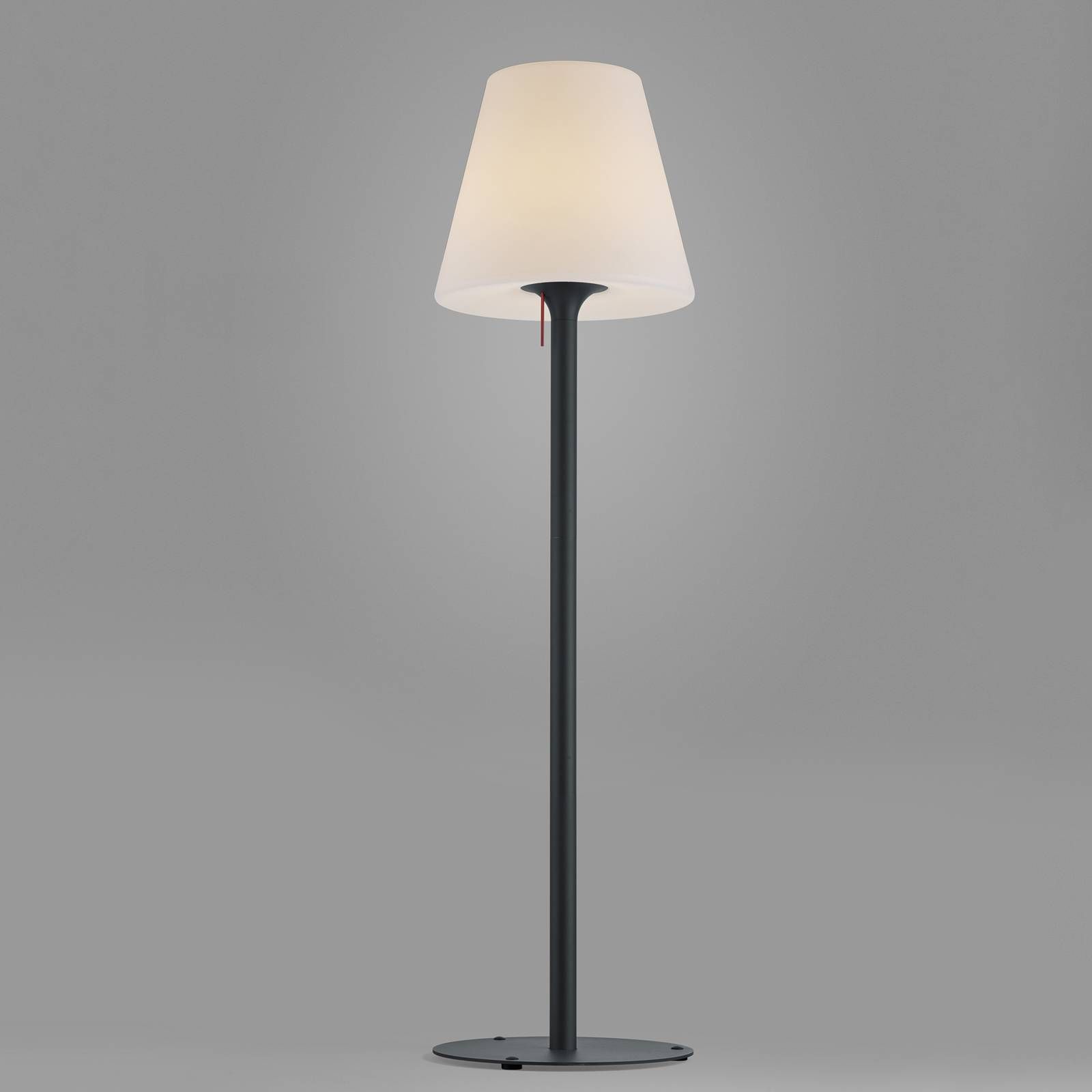 Helestra Moris-XL vonkajšia stojaca lampa, oceľ, akryl, E27, 40W, K: 184cm