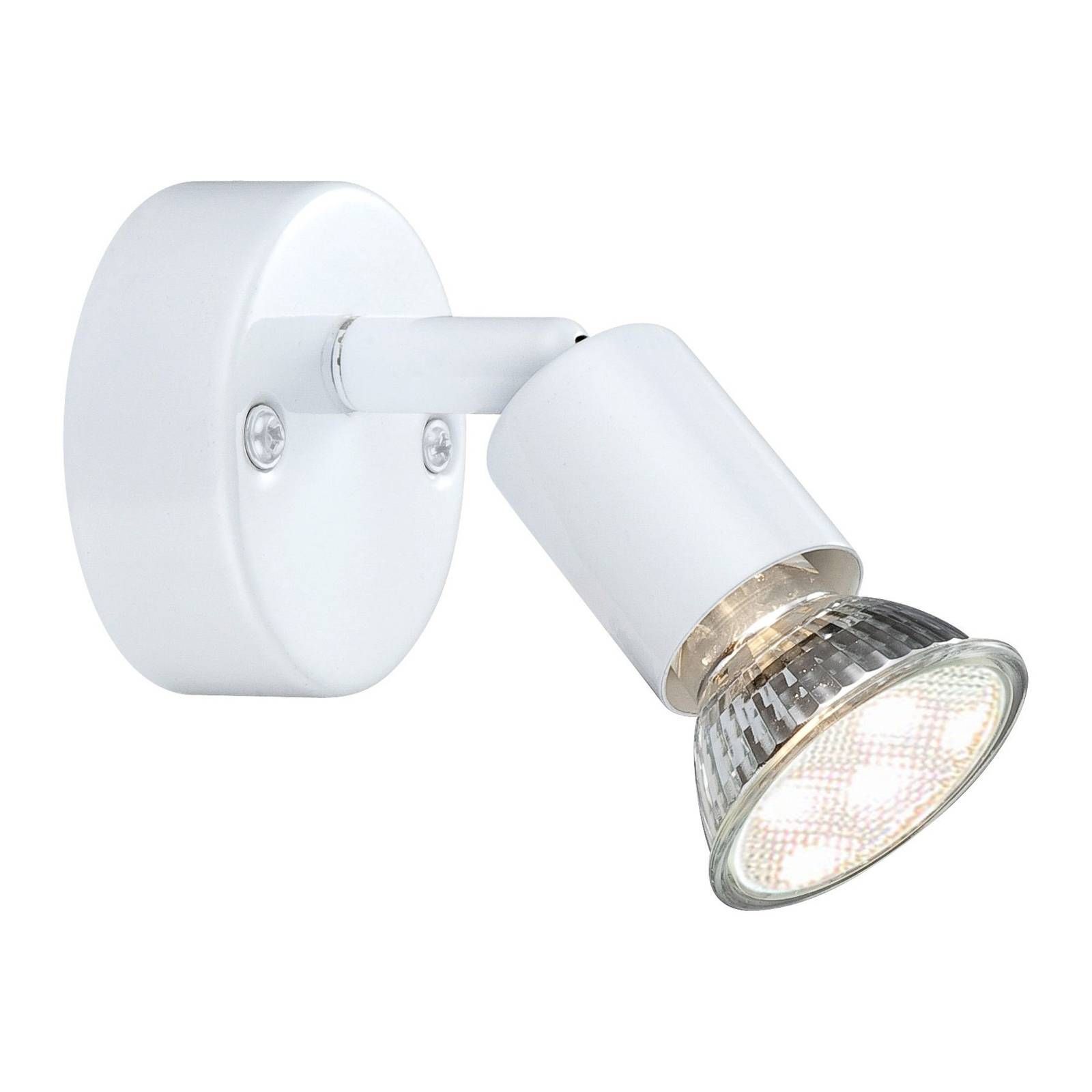 Globo Nástenné LED svietidlo Olana, 1-plameňové, biela, Obývacia izba / jedáleň, železo, GU10, 3W, L: 7 cm, K: 10cm