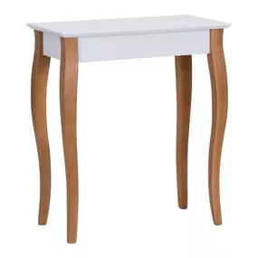 Biely konzolový odkladací stolík Ragaba Console, dĺžka 65 cm