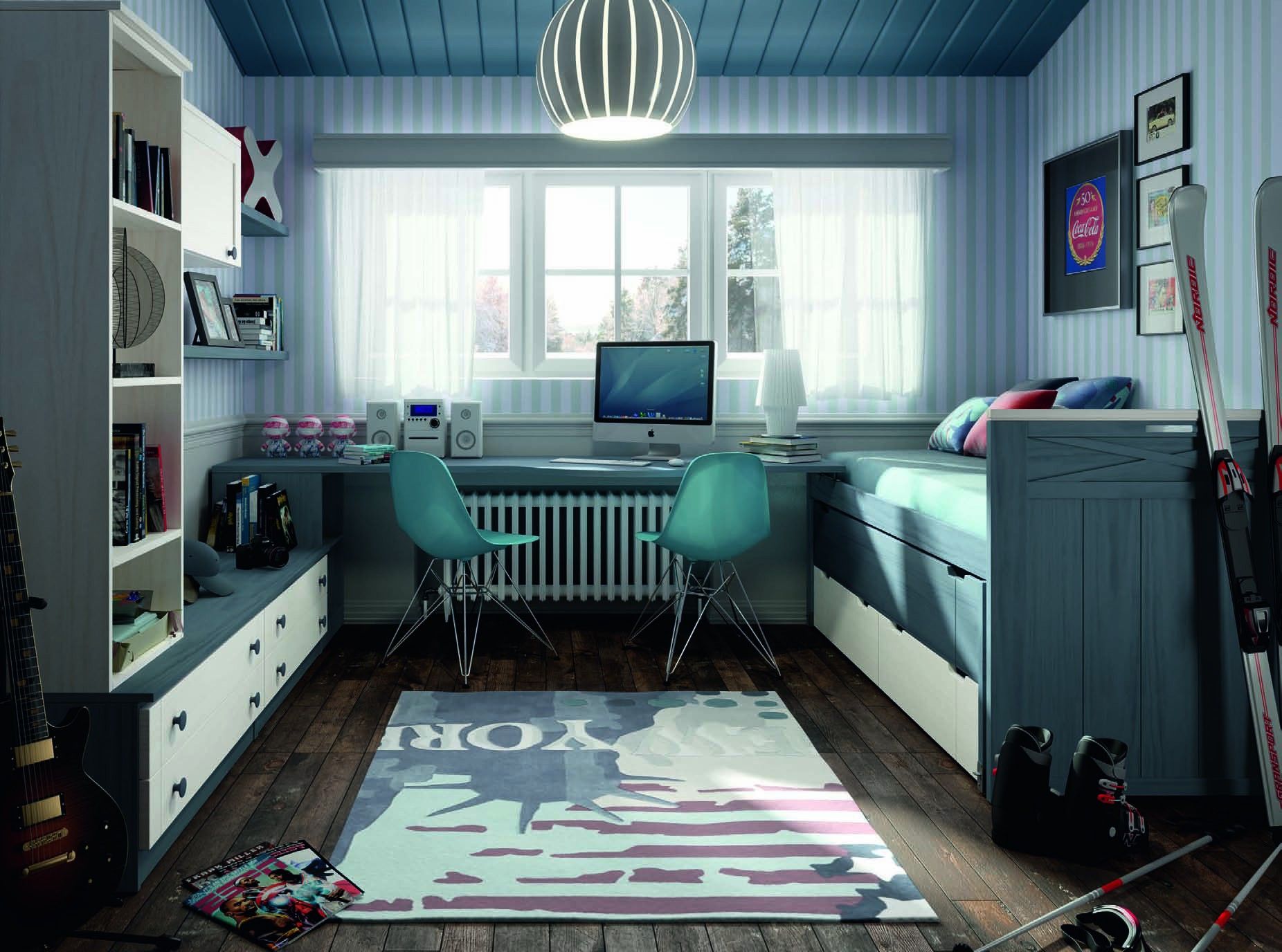 Estila Luxusná detská izba Azul Mar / Blanco Decape