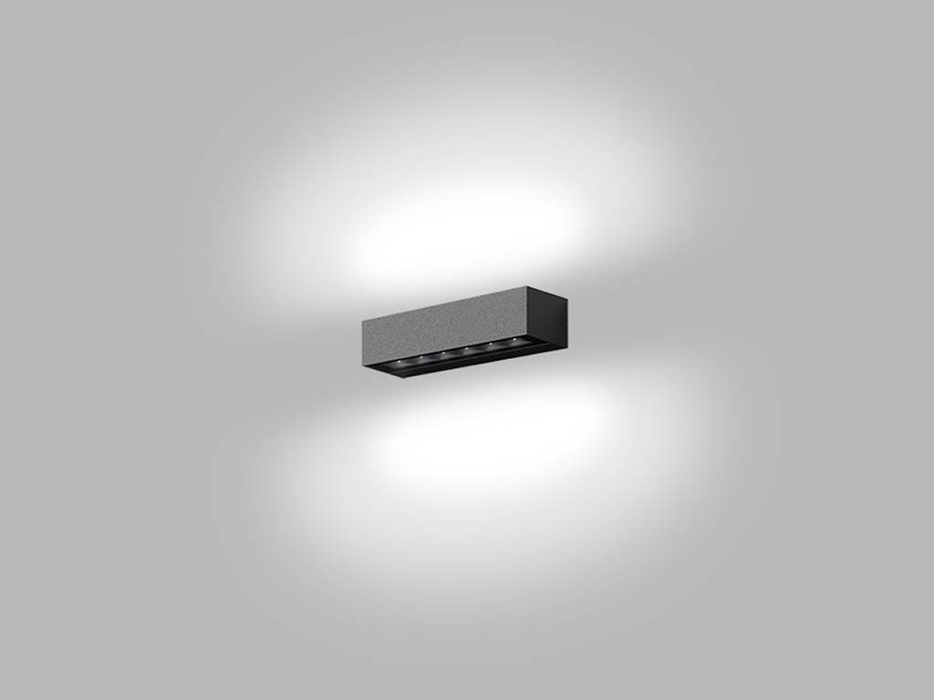 LED2 5131434 BENO exteriérové nástenné svietidlo LED 2x6W/2x500lm 3000K IP65 antracit