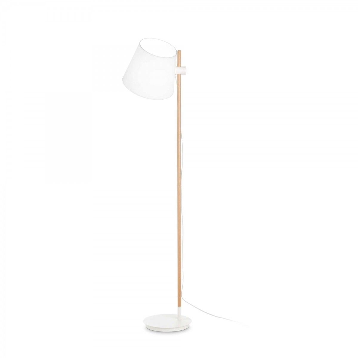 Ideal Lux 272245 stojace svietidlo Axel pt1 1x60W | E27 - káblový spínač, biela