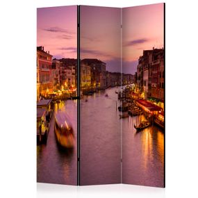 Artgeist Paraván - City of lovers, Venice by night [Room Dividers]