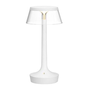 FLOS Bon Jour unplugged stolná LED lampa dobíjacia, Chodba, ABS, PMMA, 6W, K: 27cm