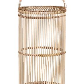 Prírodný bambusový lampáš Bamboo - Ø20*36 cm