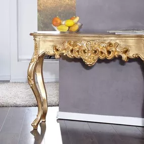 Zlatý toaletný stolík Venice 35 x 110 cm »