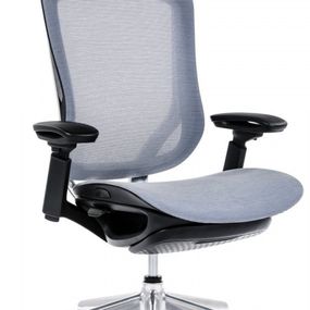 ANTARES Kanceláreská  stolička BAT NET PDH + FOOTREST sivá