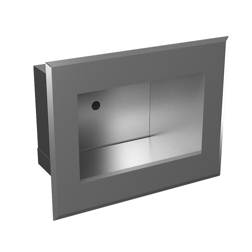 Sanela - Nerezové zápustné automatické umývadlo s integrovaným spúšťačom vody a termostatickým ventilom, 6 V