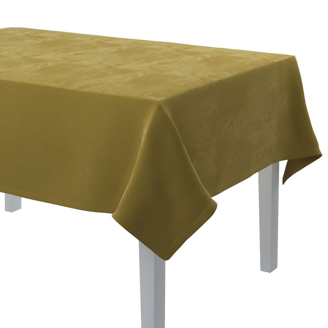 Dekoria Obrus na stôl obdĺžnikový, Støvgrøn, 130 × 210 cm, Velvet, 704-27