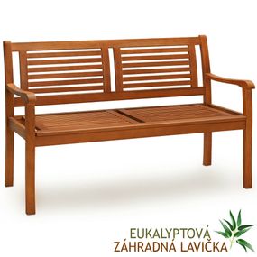Casaria Záhradná lavica z eukalyptového dreva – certifikát FSC®
