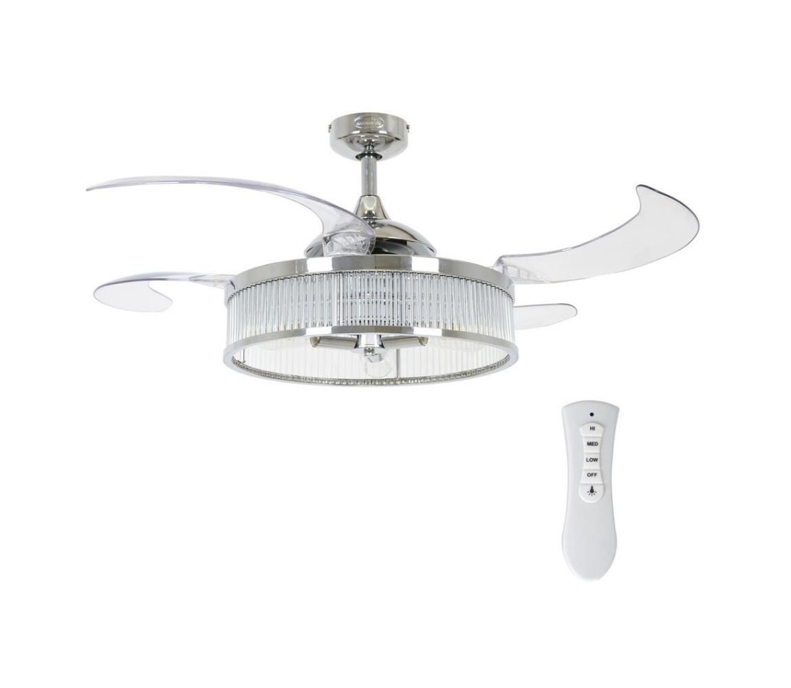 FANAWAY 212929 - Stropný ventilátor CORBELLE 3xE27/25W/230V chróm