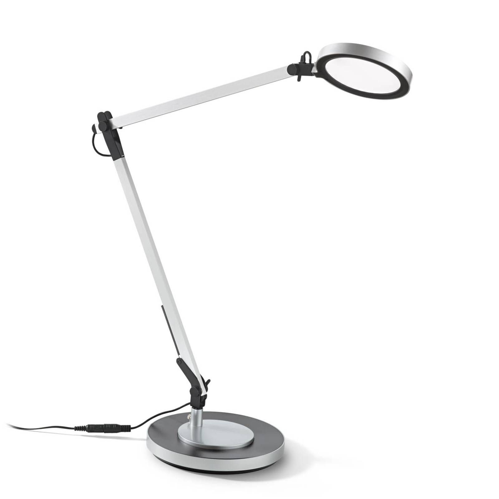 Ideallux Ideal Lux Futura LED lampa na písací stôl hliník, Pracovňa / Kancelária, hliník, plast, 10W, L: 18.5 cm, K: 65.5cm