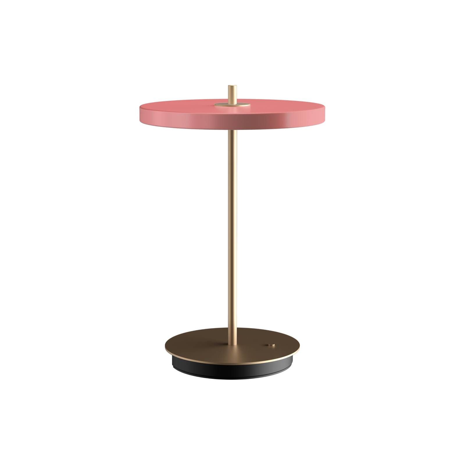 UMAGE Asteria Move stolová LED lampa, ružová, Obývacia izba / jedáleň, plast, oceľ, hliník, 1.85W, K: 30.6cm