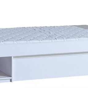 Detská posteľ 90x195cm so zásuvkou liana - biela