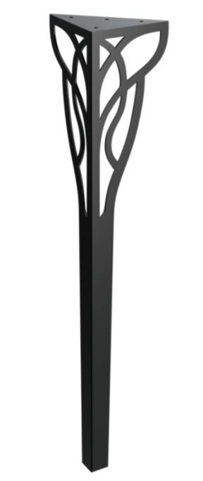 RMP Stolová noha Eros 72 cm čierna NOHA002/72