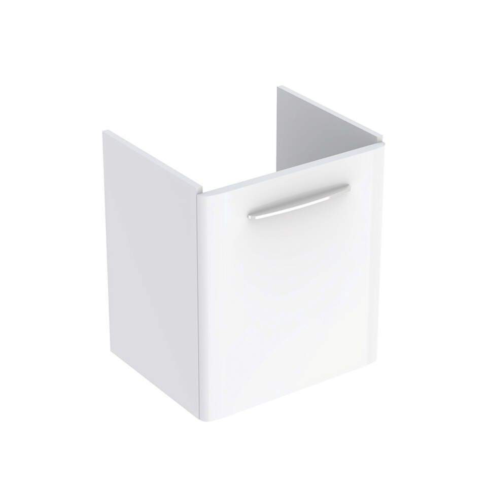 Geberit Selnova Square - Umývadlová skrinka, 493x557x426 mm, 1 dvierka, lesklá biela 500.179.01.1
