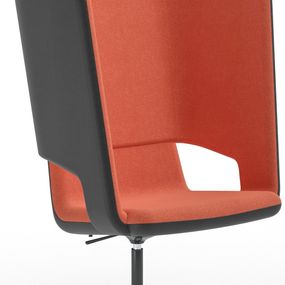 NARBUTAS - Otočné kreslo TWIST&SIT SOFT SDH130 s čiernym podstavcom