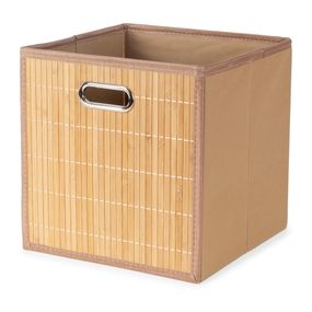 Bambusový úložný box v prírodnej farbe 31x31x31 cm – Compactor