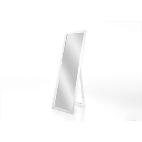 Stojacie zrkadlo v bielom ráme Styler Sicilia, 46 x 146 cm