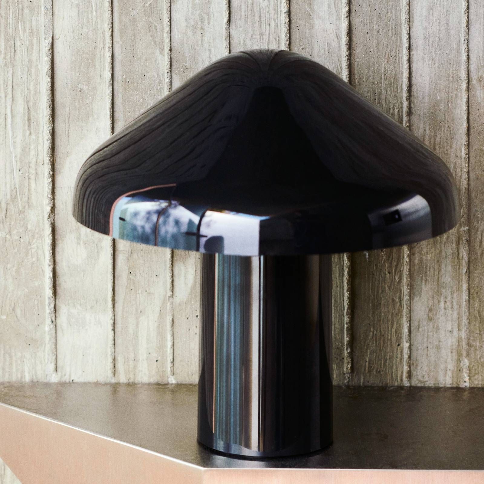 HAY Pao Portable stolová LED lampa batéria čierna, Obývacia izba / jedáleň, polykarbonát, G4, 3W, K: 23cm