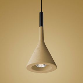 Foscarini Aplomb závesná lampa GU10 z betónu žltá, Kuchyňa, ručne odlievaný betón, hliník, GU10, 8W, K: 36cm