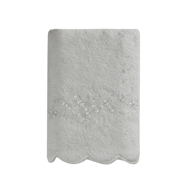 Soft Cotton Uterák SILVIA s čipkou 50x100cm. Ružová