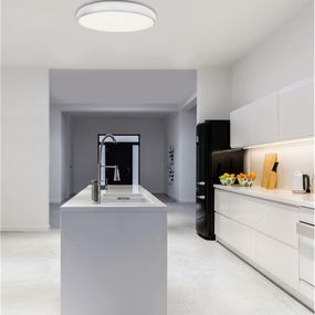 Nova Luce Moderní úzké stropní LED svítidlo Gap v bílé a černé barvě - 62 W LED, 3720 lm, pr. 610 x 90 mm, bílá NV 8100985