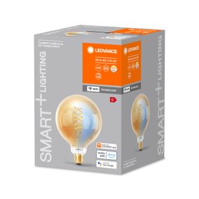 LEDVANCE SMART+ WiFi E27 8W LED G125 zlatá 822-850, sklo, E27, 8W, Energialuokka: G, P: 17.3 cm