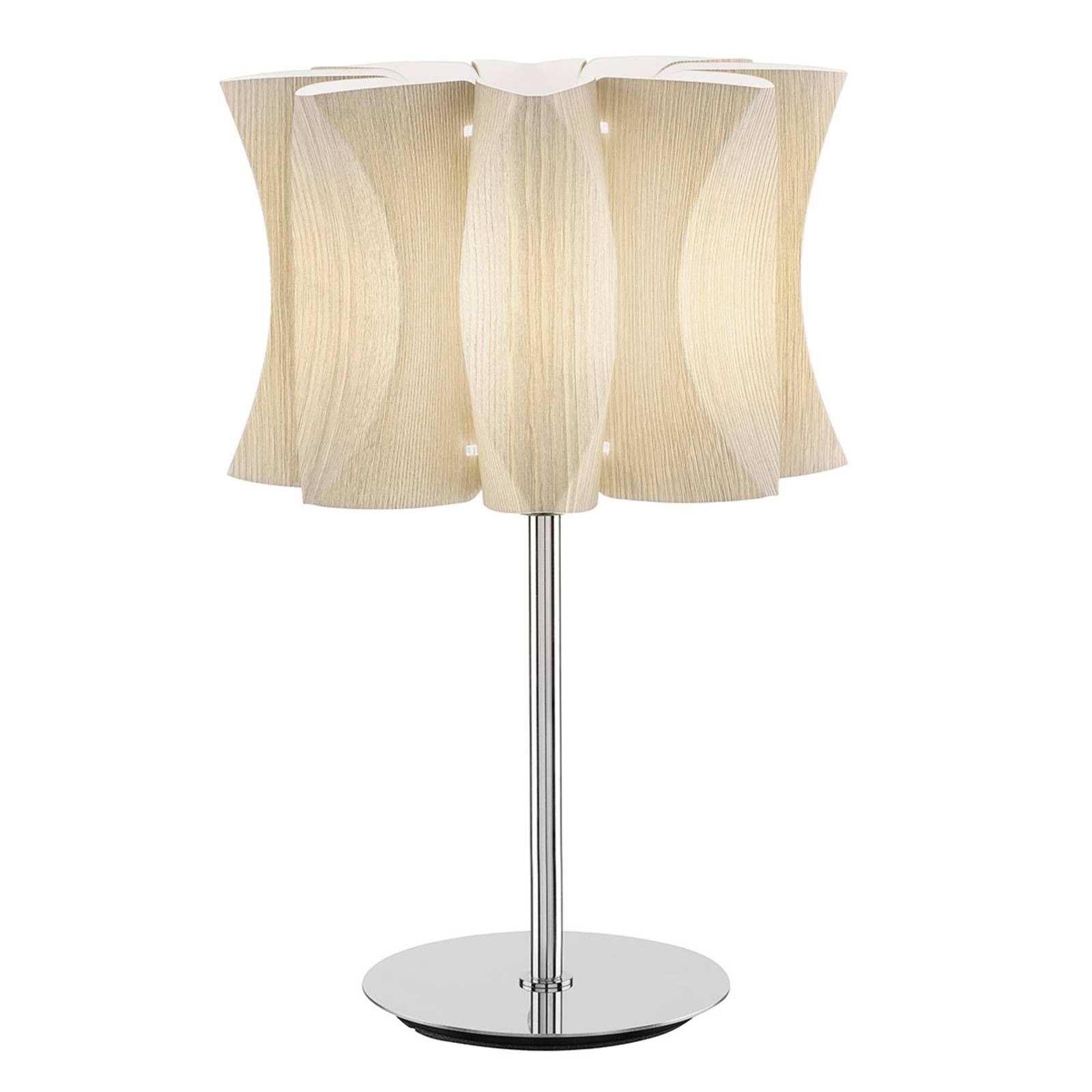 Artempo Italia Stolná lampa Lumetto Virus ľadový smrekovec, Obývacia izba / jedáleň, kov, polykarbonát, E14, 15W, K: 35cm