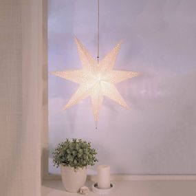 STAR TRADING Visiaca papierová hviezda Romantic Star, papier, E14, 25W
