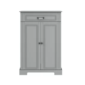 Komoda Ines neutral grey 2-dverová s 1 zásuvkou