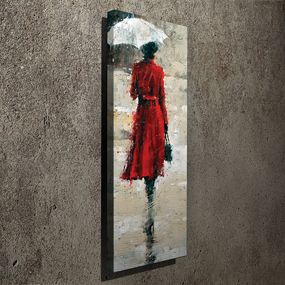 Obraz Woman In Red 30x80 cm